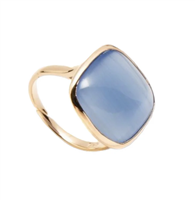 Ringe Madì Dame laguna in Silber Quarzo idrotermale QUADRO AZZ AG R - QUADRO AZZ AG R
